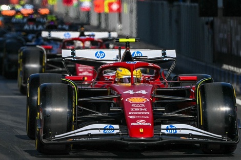 Fórmula 1: el Ferrari de Hamilton dominó la clasificación para el sprint