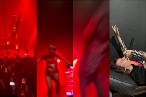 Maxi Trusso se tiró del escenario, pero nadie lo atajó y terminó fracturado