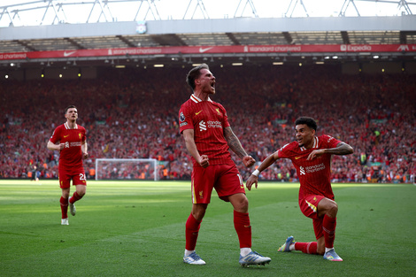 El Liverpool de Alexis Mac Allister salió campeón de la Premier League