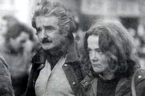 José Mujica junto con Lucía Topolansky. 