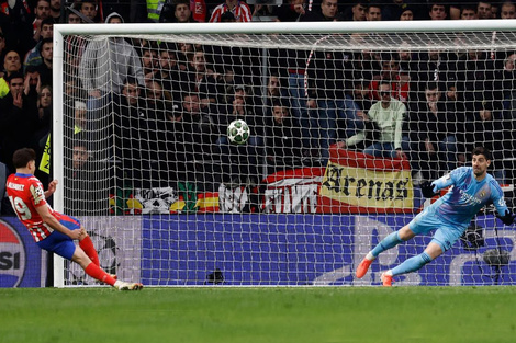 Julián Álvarez, durante aquel fatídico día del Atlético